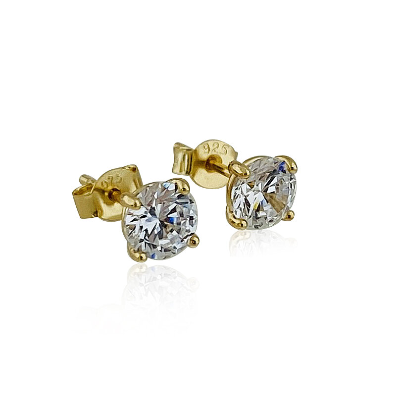 0.84 Carat Solitaire Earring - 3