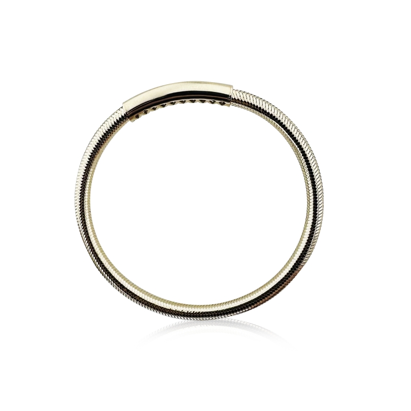 14K Gold Flexible Italian Bracelet - 4
