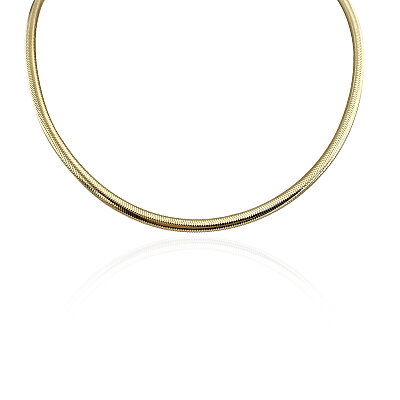 14K Gold Flexible Italian Necklace - by Eda Çetin