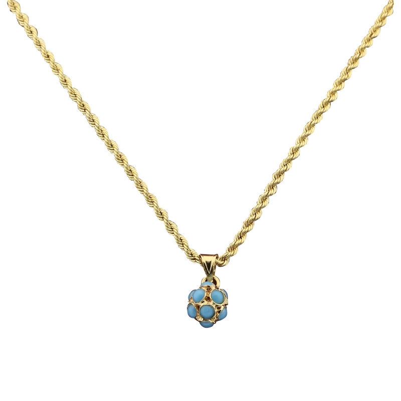 14K Gold Nostalgia Bead Necklace