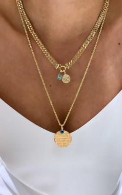 byEdaÇetin - 14K Gold Nostalgia Bead With Turquoise Stone (1)