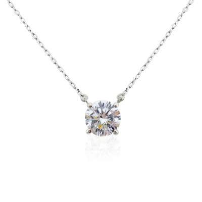 byEdaÇetin - 2 Carat Solitaire Necklace