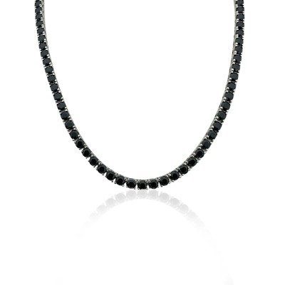 byEdaÇetin - 3 mm Black Waterway Necklace - 45 cm