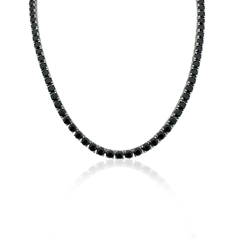 3mm Black Waterway Necklace