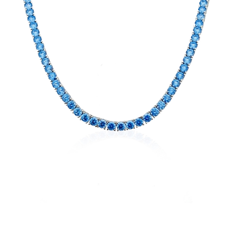 3 mm Colored Water Necklaces - 45 cm