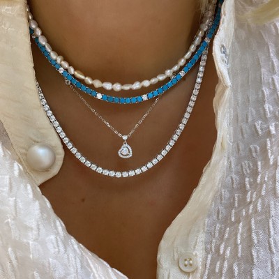 by Eda Çetin - 3 mm Waterline Necklace - 45 cm (1)
