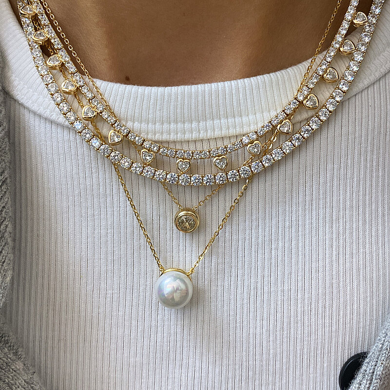 3 mm Waterway Pendant - Apricot Tone - 2