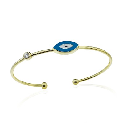 byEdaÇetin - Adjustable Enamel Eye Bracelet