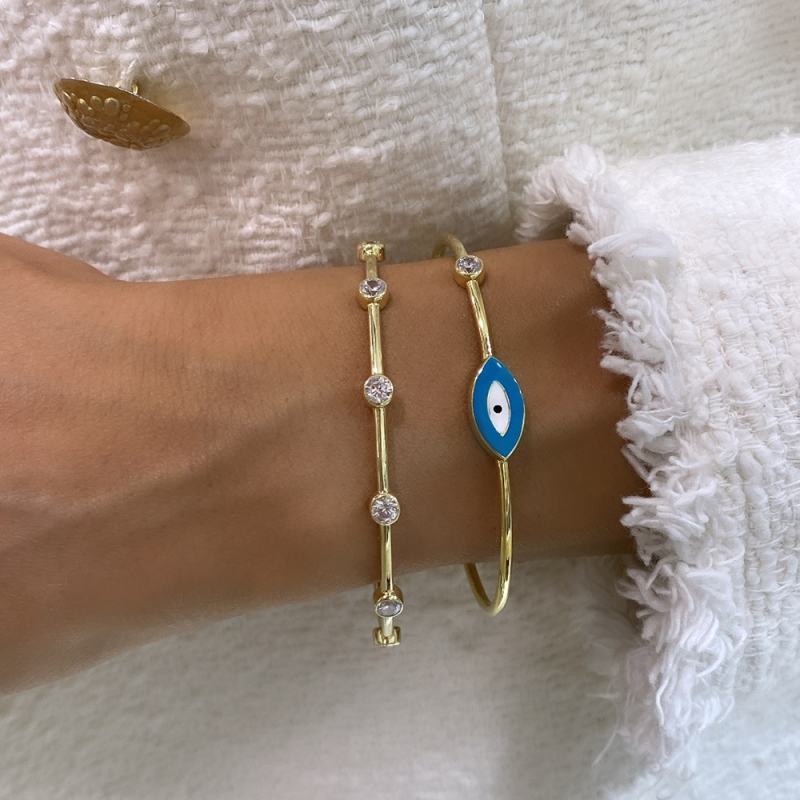 Adjustable Row Stone Bracelet - 3