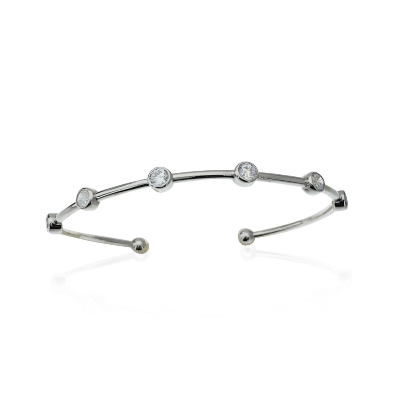 Adjustable Row Stone Bracelet - 2