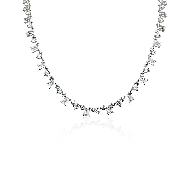 Amalfi Sequential Baguette Necklace - 1