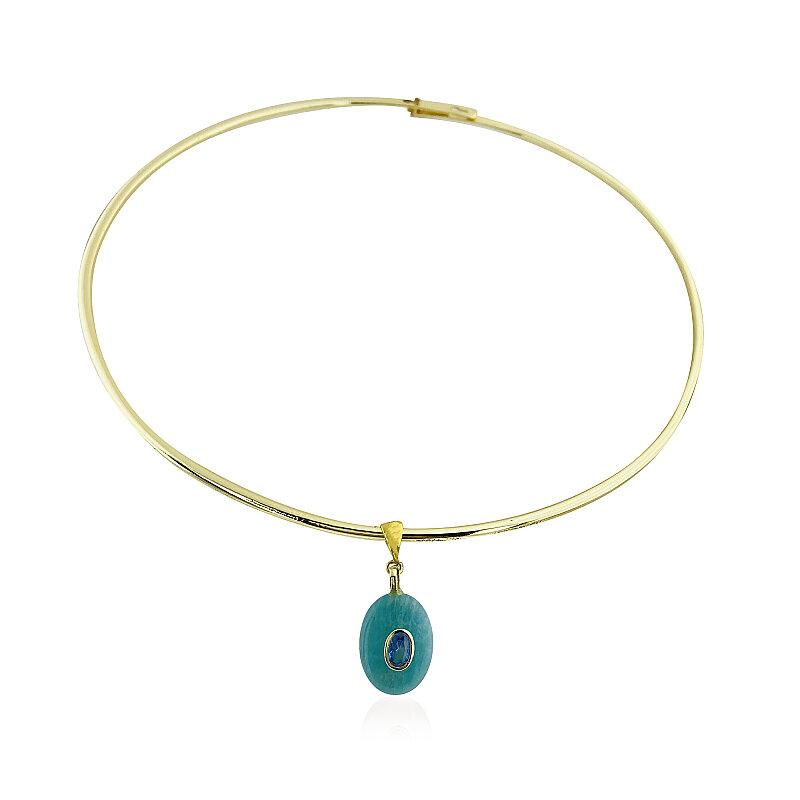 Amazonite Choker Necklace - 1