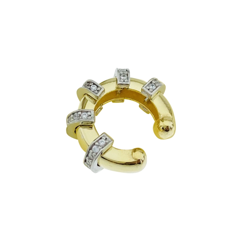 Amber Stone Cartilage Earring - 2