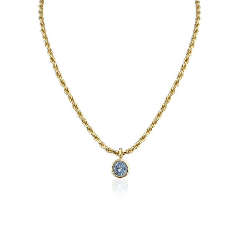 Aqua Twist Necklace - 1