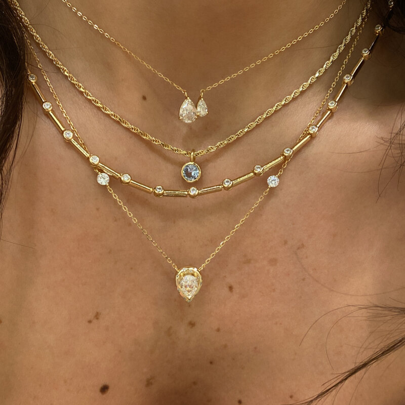 Aqua Twist Necklace - 2