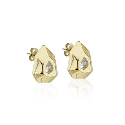 Asymmetrical Angled Mini Earrings - by Eda Çetin