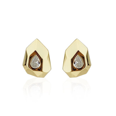 Asymmetrical Angled Mini Earrings - by Eda Çetin
