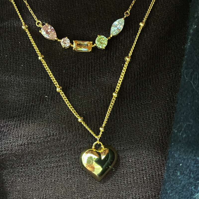 Asymmetrical Colorful Necklace - 3