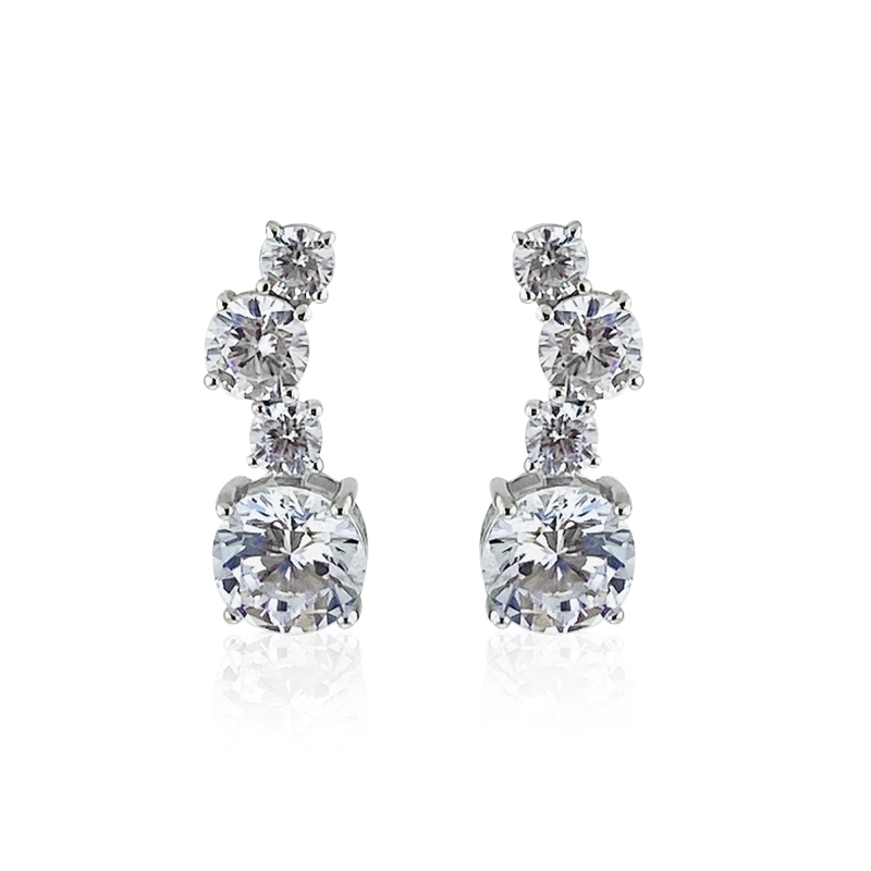 Asymmetrical Drained Earrings - 1