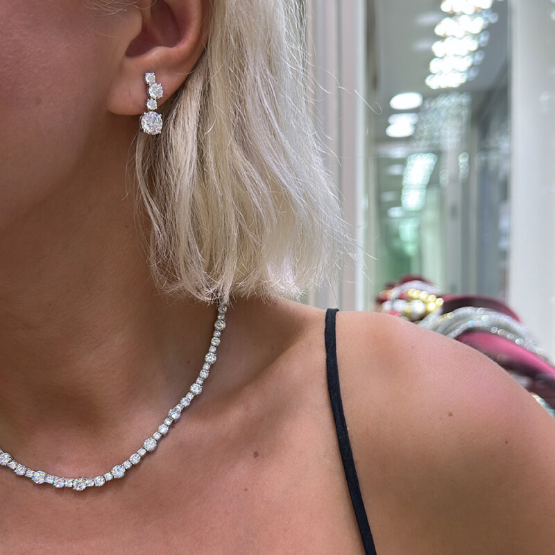 Asymmetrical Drained Earrings - 2