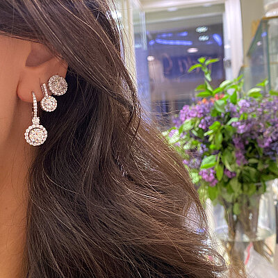 Auren Moissanite Stone Earrings - by Eda Çetin