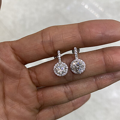 Auren Moissanite Stone Earrings - Short Form - by Eda Çetin