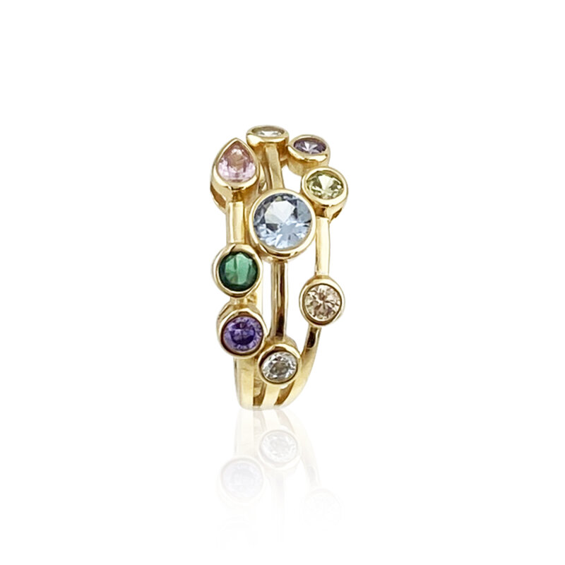 Auric Colored Italian Ring - 2
