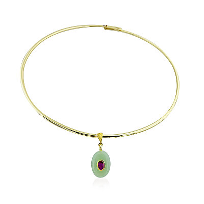 Aventurine Choker Necklace - by Eda Çetin