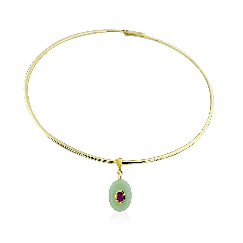 Aventurine Choker Necklace - 1