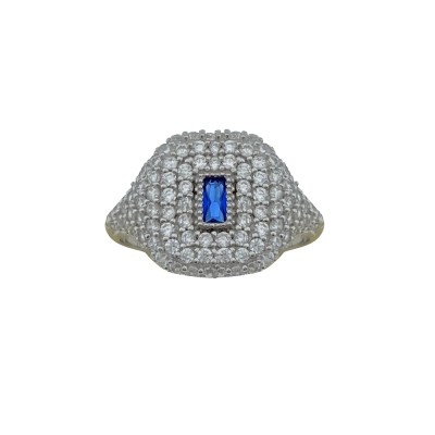 byEdaÇetin - Baguette Detailed Knight Ring
