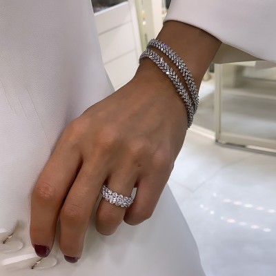 byEdaÇetin - Baguette Waterline Bracelet (1)