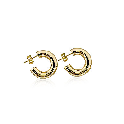Basic Hoop Earrings - 1.5 cm Diameter - by Eda Çetin