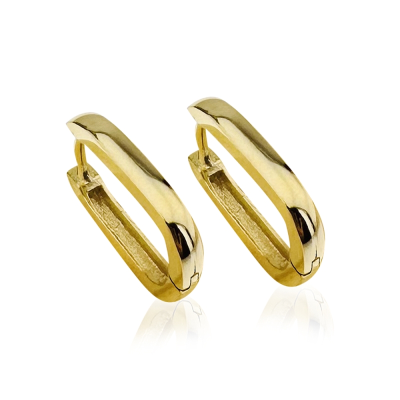 Basic Oval Hoop Earring - 1 cm Diameter