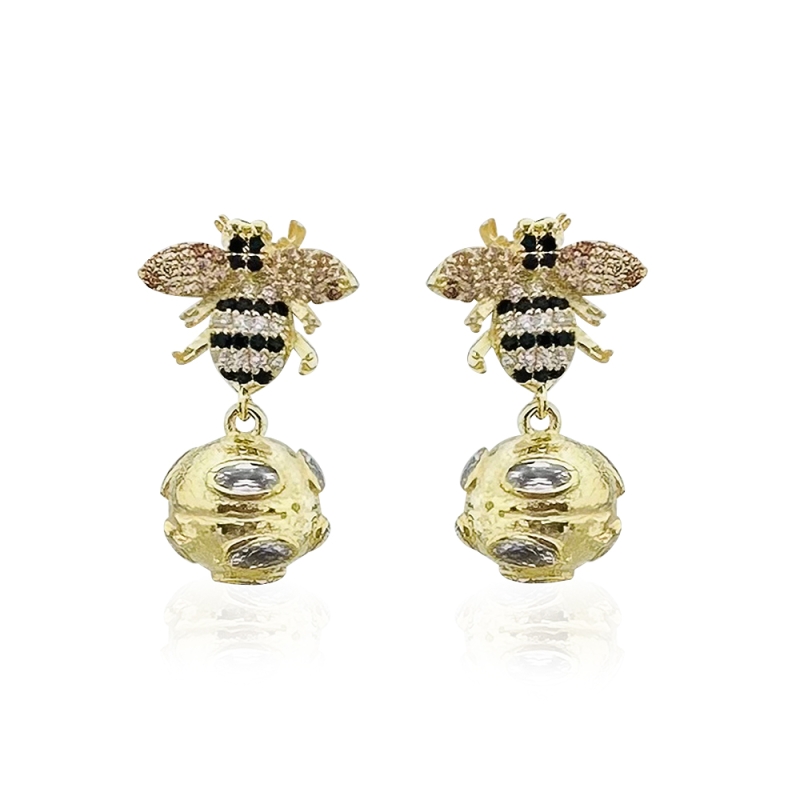 Bee Ball Earrings