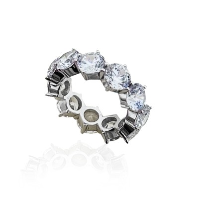 Big Form Diamond Mounting Full Ring - Thumbnail