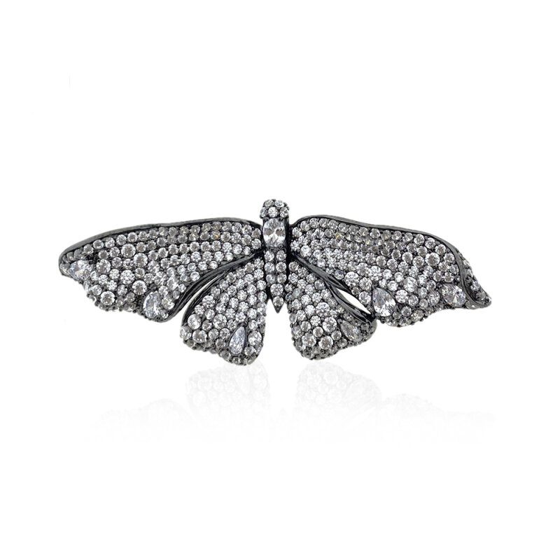 Black Butterfly Brooch - 1