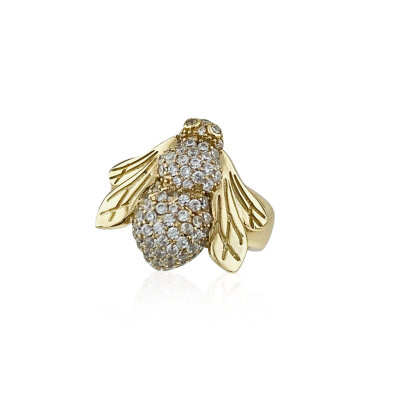 Bloom Bee Ring - by Eda Çetin