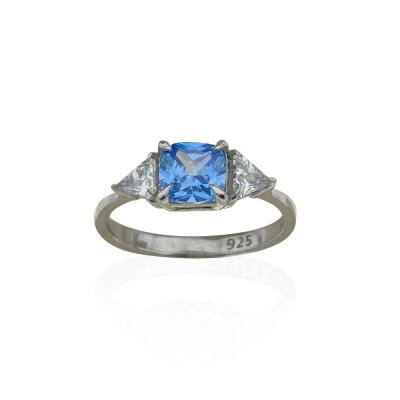  Blue Crown Ring - Thumbnail