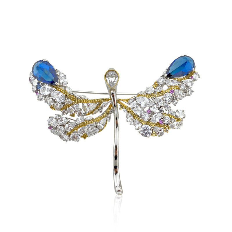 Blue Dragonfly Brooch - 1