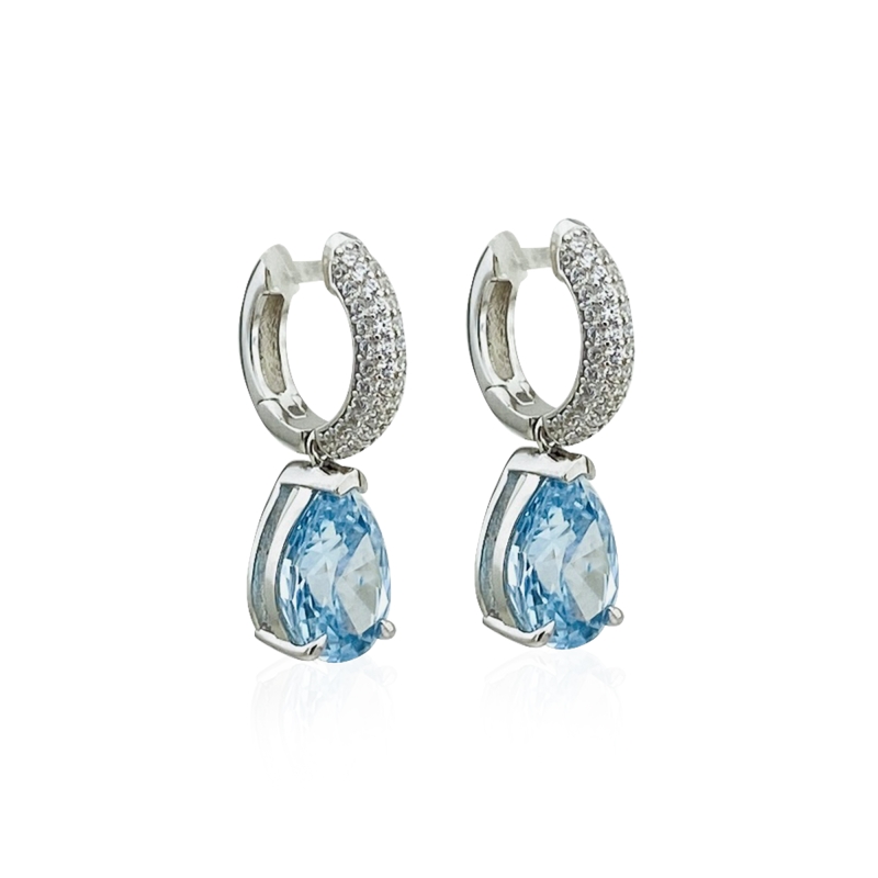 Blue Drop Earring - 2