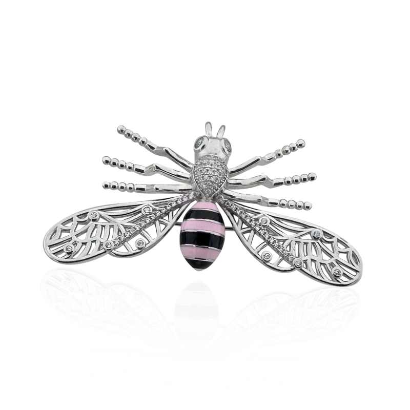 Bone Fly Brooch