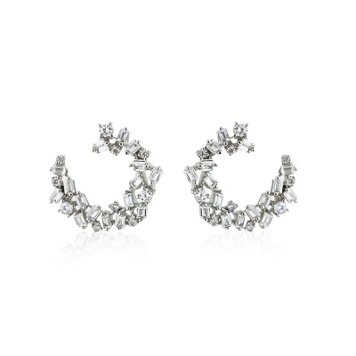 by Eda Çetin - Broken Baguette Fan Earring