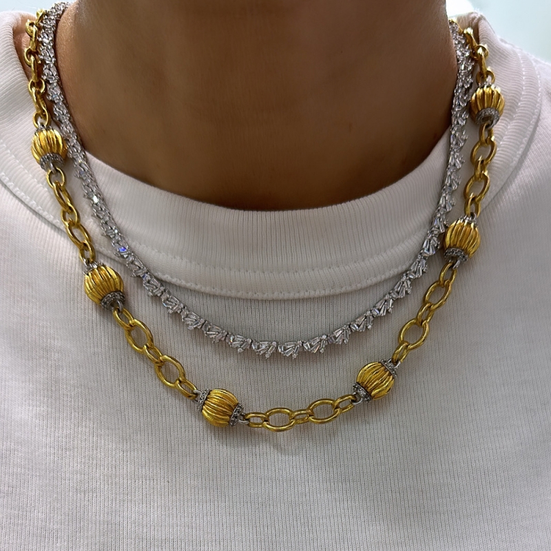Broken Drumstick Waterway Necklace - 2