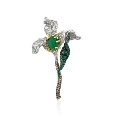 Canna Flower Brooch - by Eda Çetin