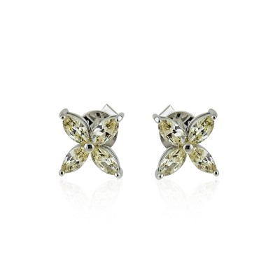 by Eda Çetin - Champagne Marquise Earrings