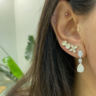 by Eda Çetin - Champagne Marquise Earrings (1)