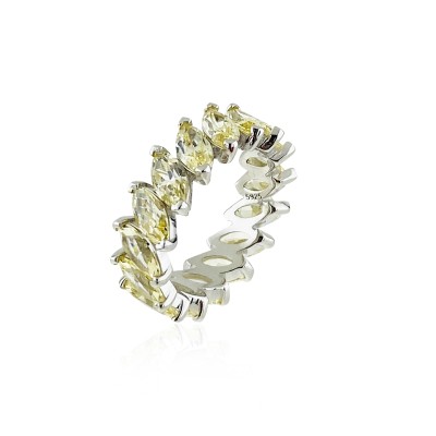 by Eda Çetin - Champagne Marquise Eternity Ring (1)