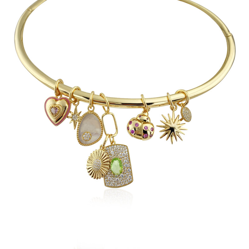 Charm Collar Necklace - 1