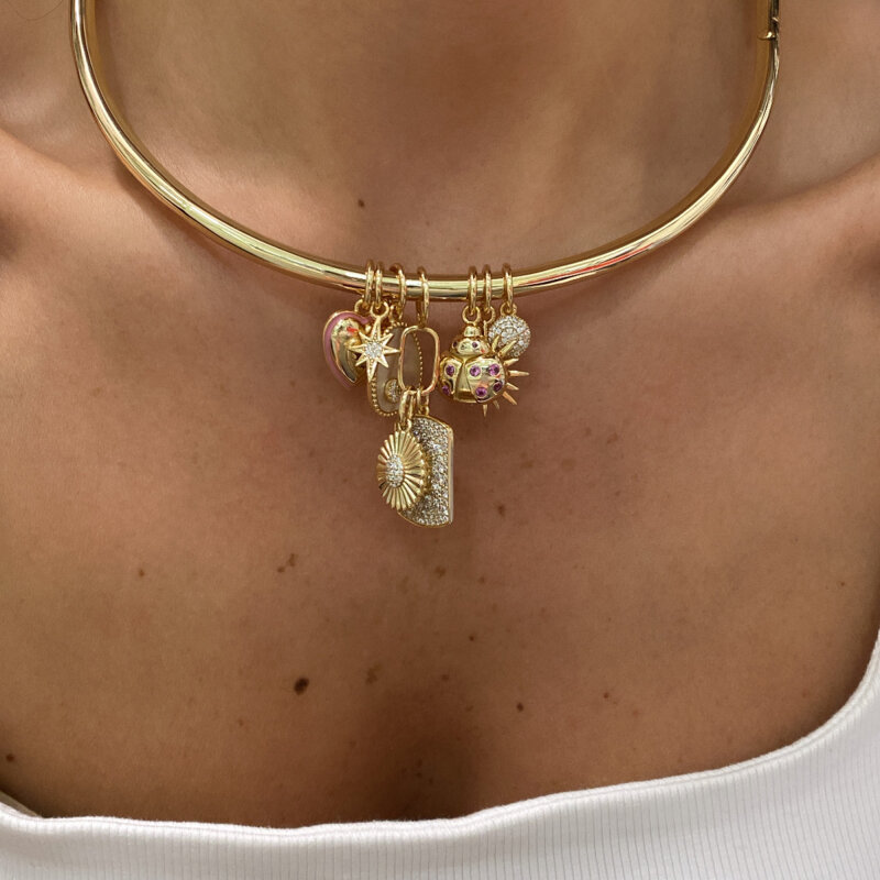 Charm Collar Necklace - 3