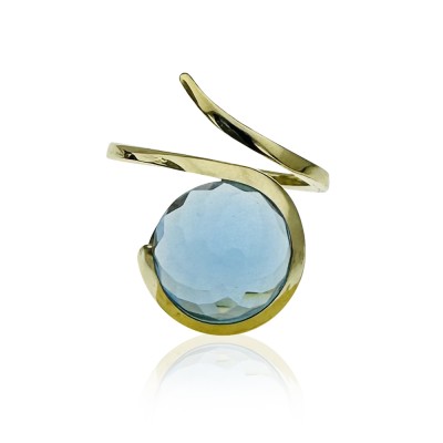 Chios Design Ring - Aqua - Thumbnail